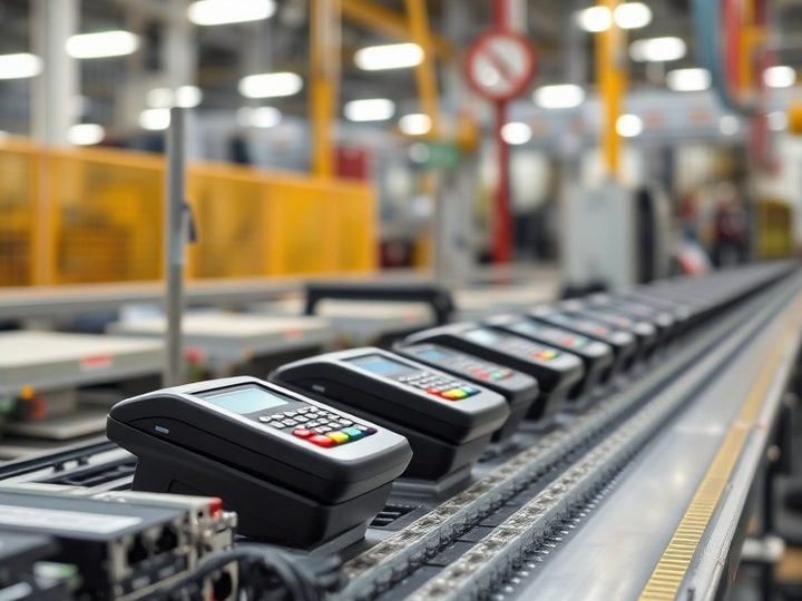 Línea de producción de terminales de autoservicio